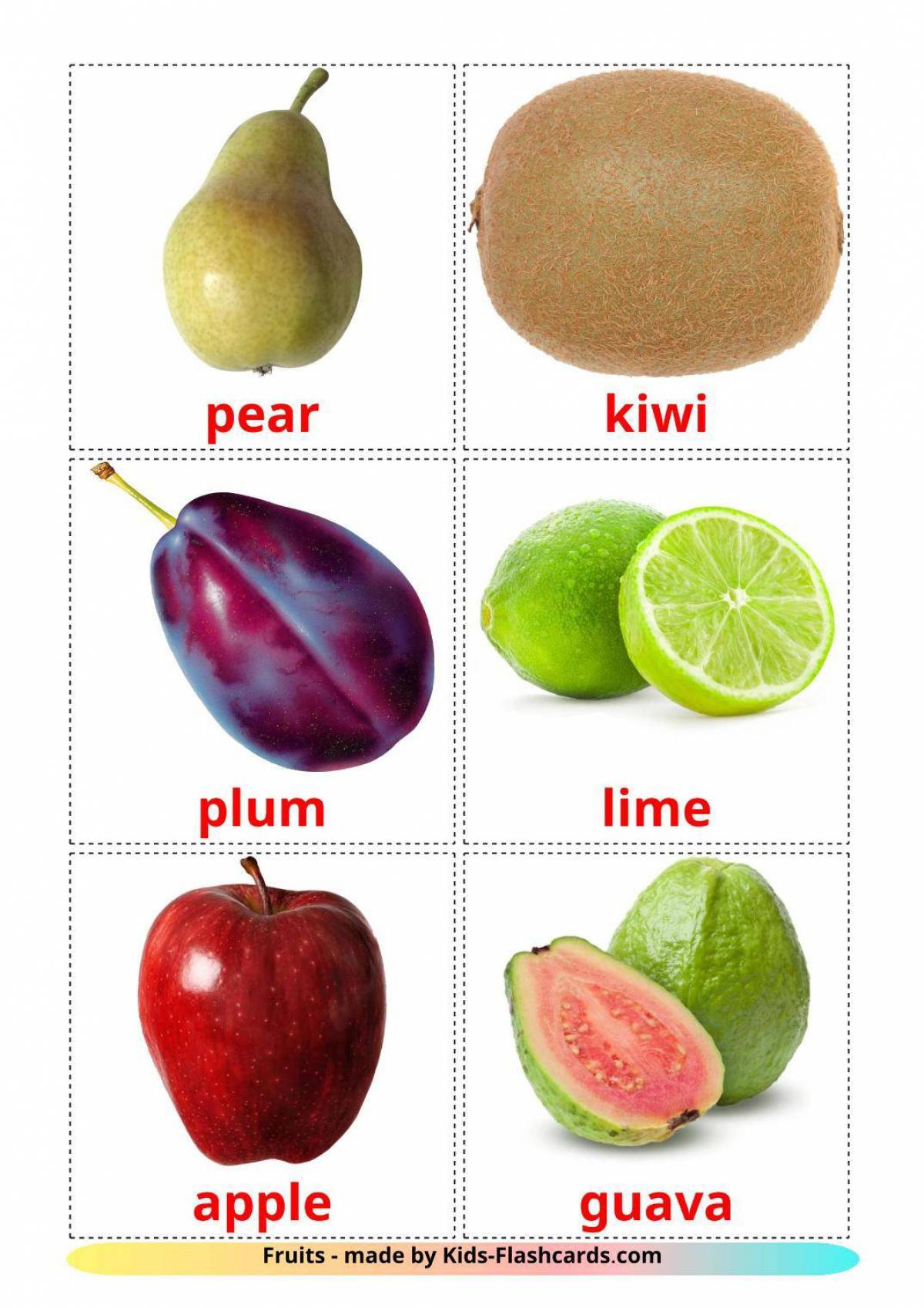 Для детей фрукты на английском #33