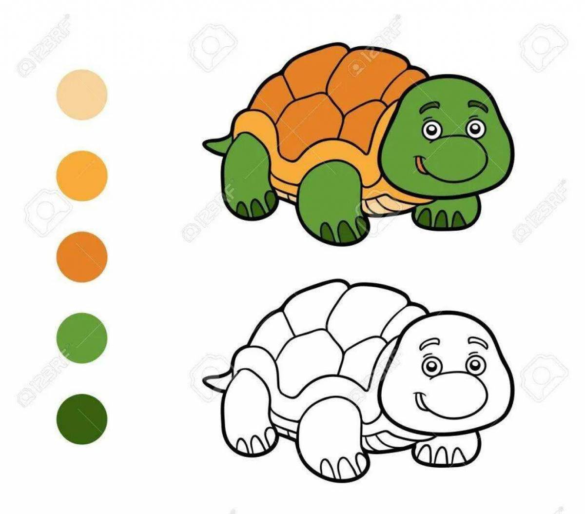 Для детей черепаха 3 4 лет #13
