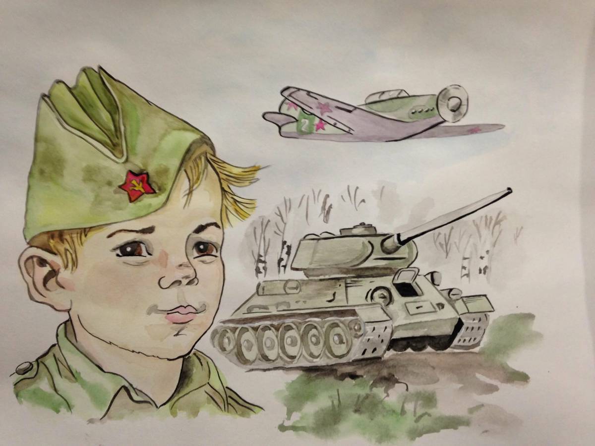 Для дошкольников на военную тематику #8