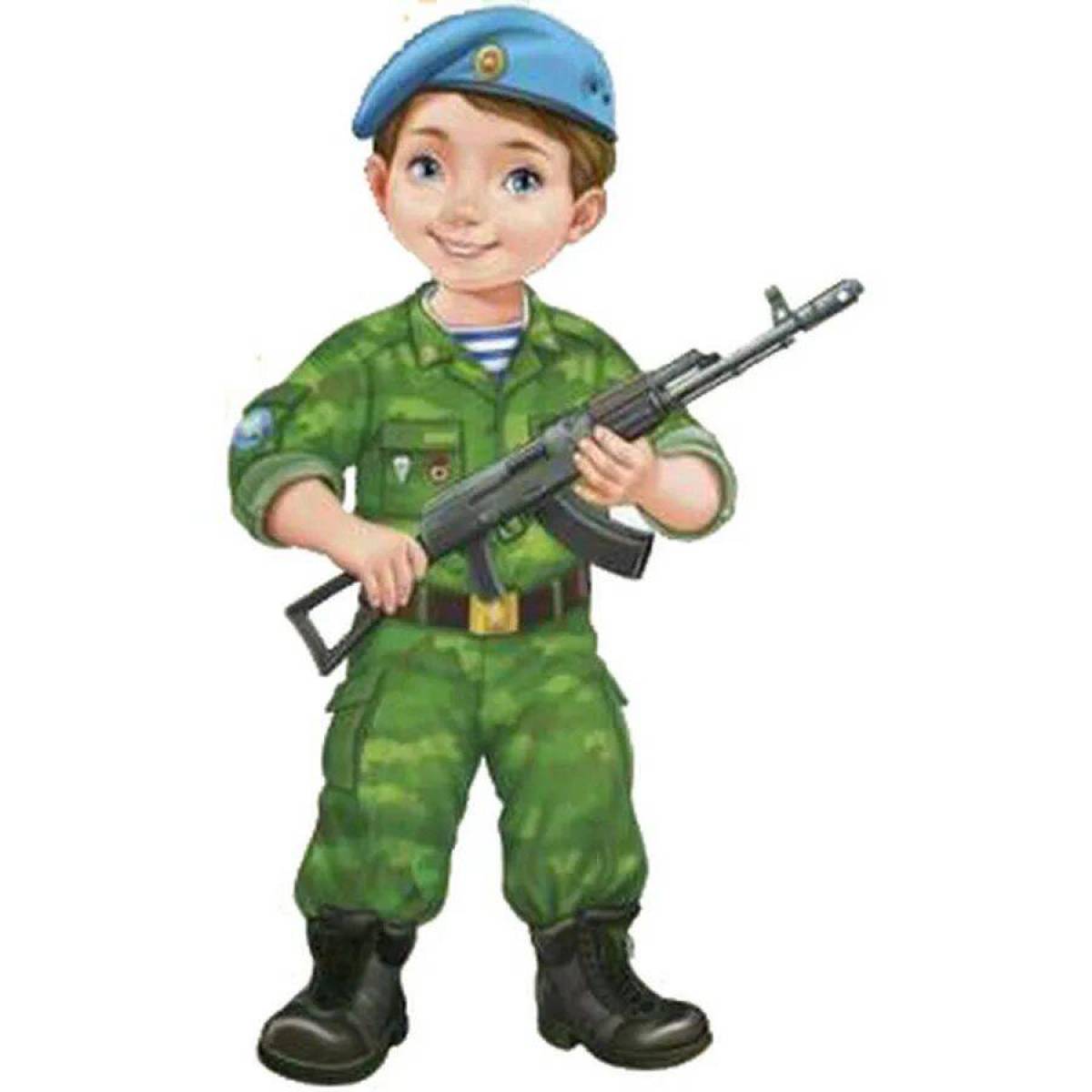 Для дошкольников на военную тематику #15