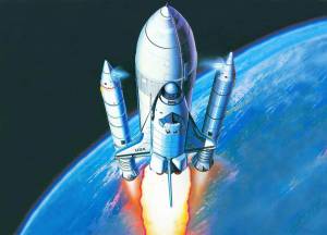 Раскраска для детей космический корабль #35 #284162