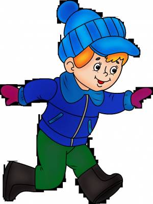 Раскраска для детей мальчик в зимней одежде #1 #284592