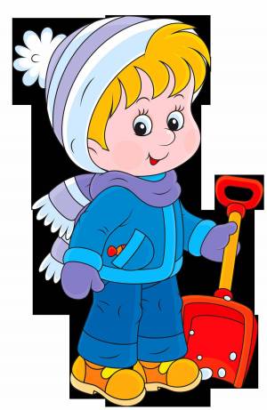 Раскраска для детей мальчик в зимней одежде #3 #284594
