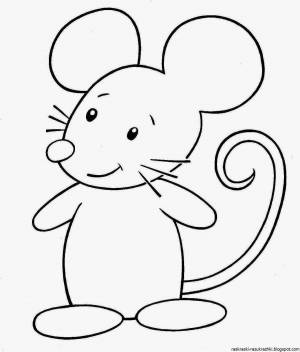 Раскраска для детей мышонок 3 4 лет #12 #284940