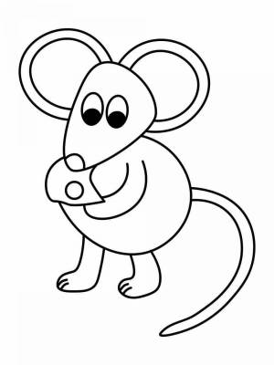 Раскраска для детей мышонок 3 4 лет #20 #284948