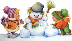 Раскраска для детей на тему зима #14 #285092