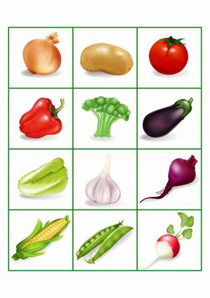 Раскраска для детей овощи для детей 3 лет #2 #285328