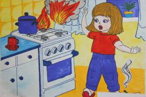 Раскраска для детей пожар #2 #285752