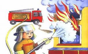 Раскраска для детей пожар #15 #285765
