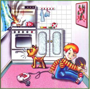 Раскраска для детей пожар #19 #285769