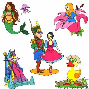 Раскраска для детей сказки и сказочные персонажи #14 #286447