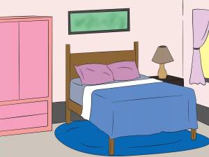 Раскраска для детей спальня #2 #286512