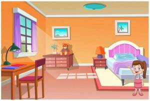 Раскраска для детей спальня #8 #286518