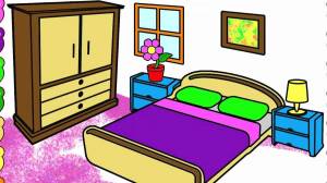 Раскраска для детей спальня #36 #286546