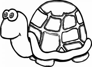 Раскраска для детей черепаха 3 4 лет #3 #287001