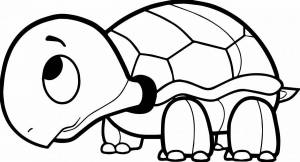 Раскраска для детей черепаха 3 4 лет #4 #287002