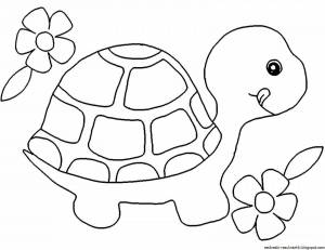 Раскраска для детей черепаха 3 4 лет #6 #287004