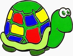 Раскраска для детей черепаха 3 4 лет #24 #287022