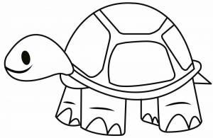 Раскраска для детей черепаха 3 4 лет #30 #287028