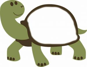 Раскраска для детей черепаха 3 4 лет #32 #287030