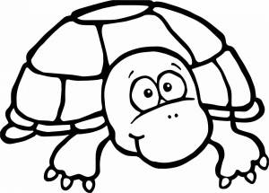 Раскраска для детей черепаха 3 4 лет #35 #287033