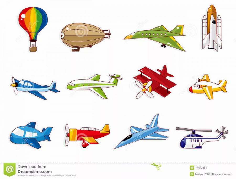 Воздушный транспорт для детей в картинках