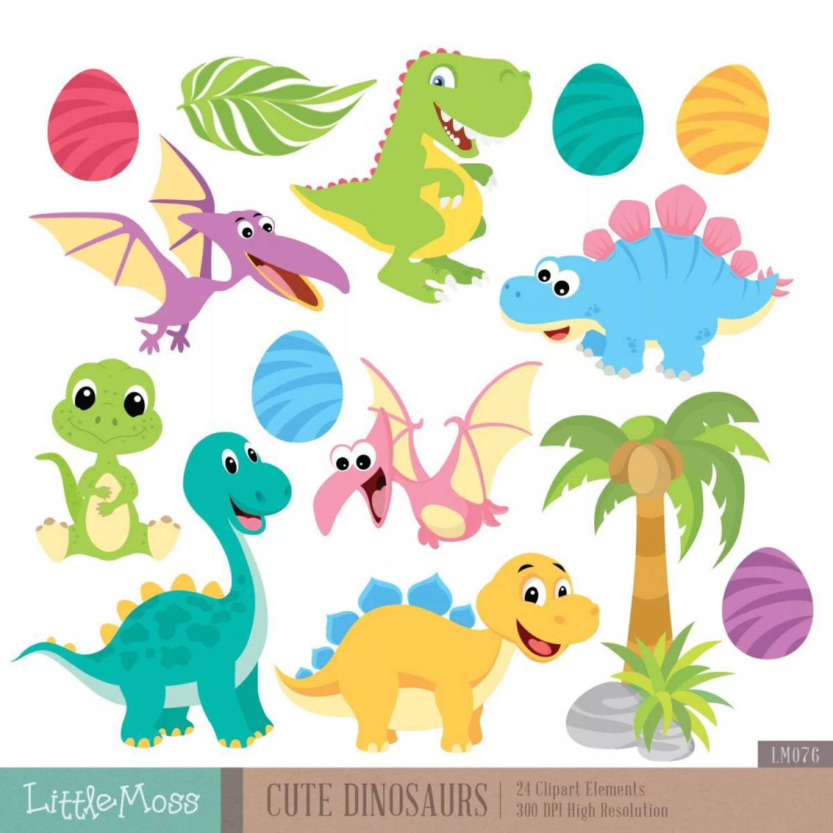Для малышей динозавры #3