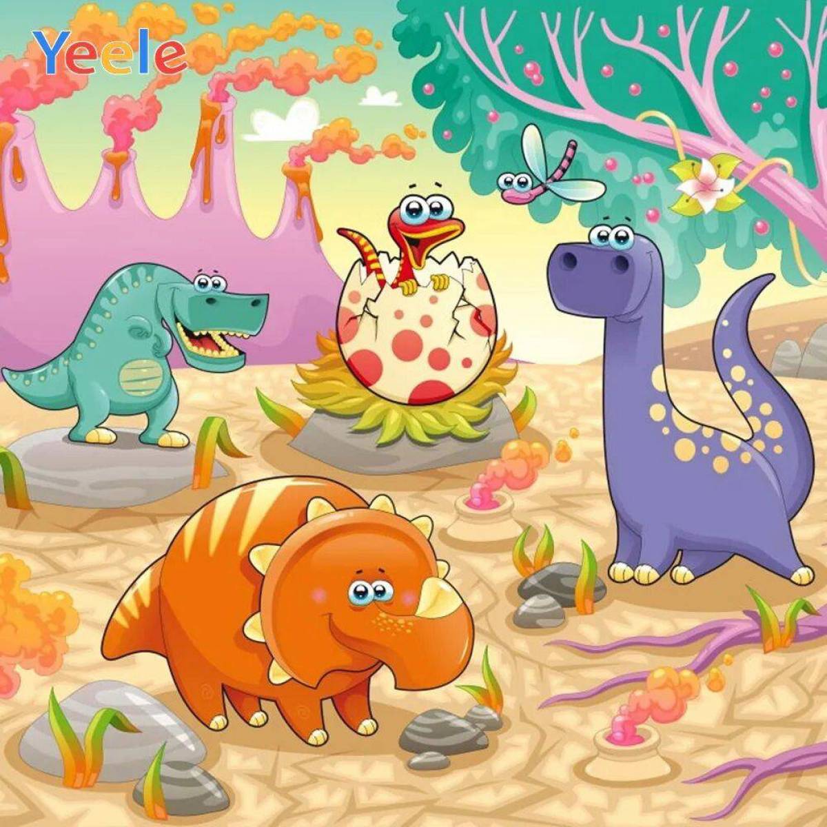 Для малышей динозавры #17