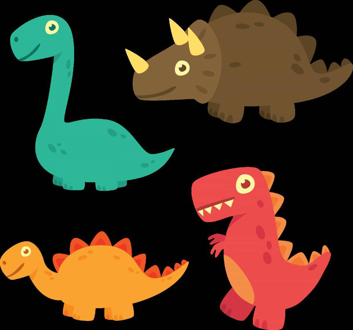 Для малышей динозавры #26