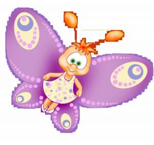 Раскраска для малышей бабочка #3 #288394