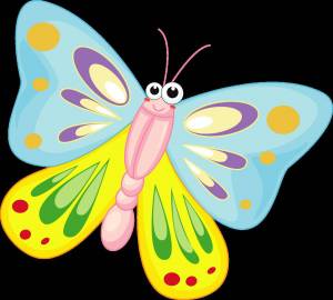 Раскраска для малышей бабочка #5 #288396