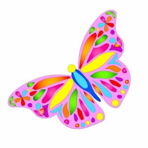 Раскраска для малышей бабочка #19 #288410