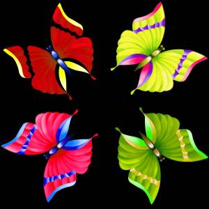 Раскраска для малышей бабочка #20 #288411