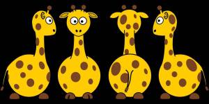Раскраска для малышей жираф #26 #288708