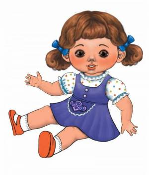 Раскраска для малышей кукла #2 #288853