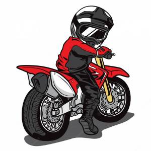 Раскраска для малышей мотоцикл #10 #288994