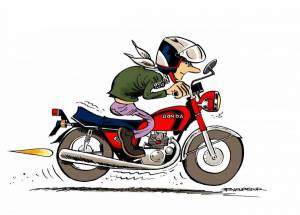 Раскраска для малышей мотоцикл #14 #288998