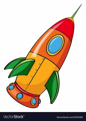 Раскраска для малышей ракета #16 #289256