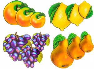Раскраска для малышей фрукты #14 #289323