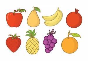 Раскраска для малышей фрукты #15 #289324