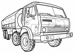 Раскраска для мальчиков грузовые машины #22 #290226