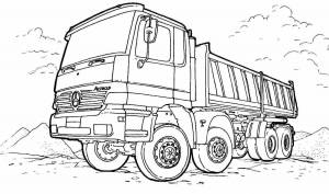 Раскраска для мальчиков грузовые машины #33 #290237