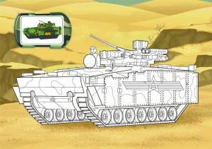 Раскраска для мальчиков мультики про танки #24 #291113