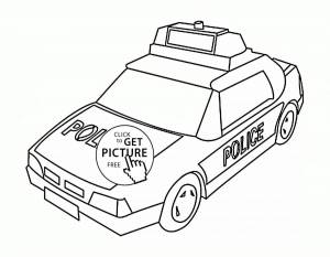 Раскраска для мальчиков полицейские машины #32 #291336
