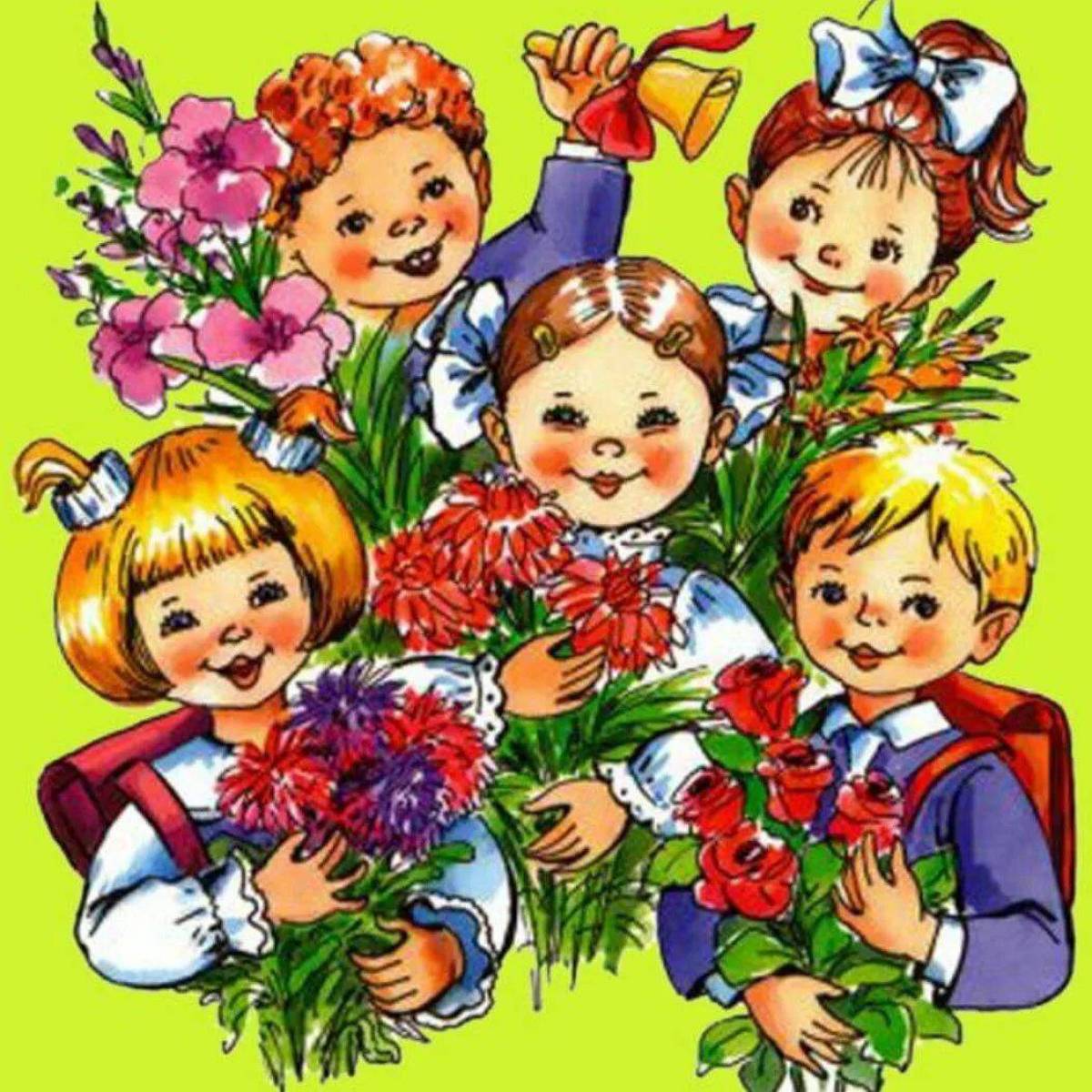 Flowers school. Школа картинки для детей. Школьники картинки. Школьник с цветами. Иллюстрации на школьную тему.