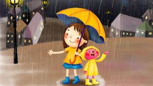 Раскраска дождь для детей #5 #294779