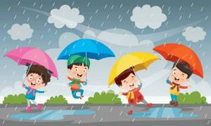Раскраска дождь для детей #8 #294782