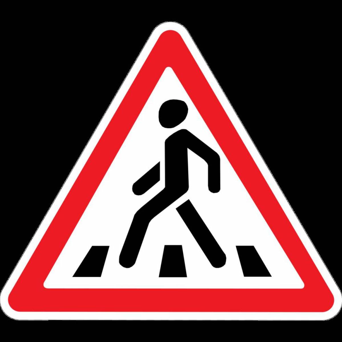 Дорожный знак пешеходный переход #2