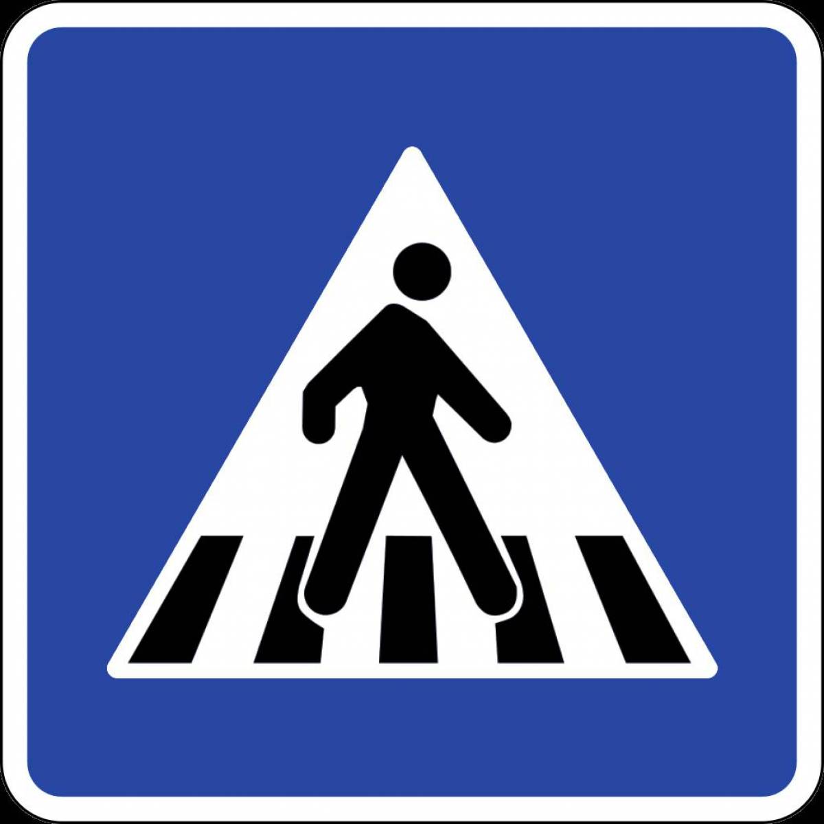 Дорожный знак пешеходный переход #27