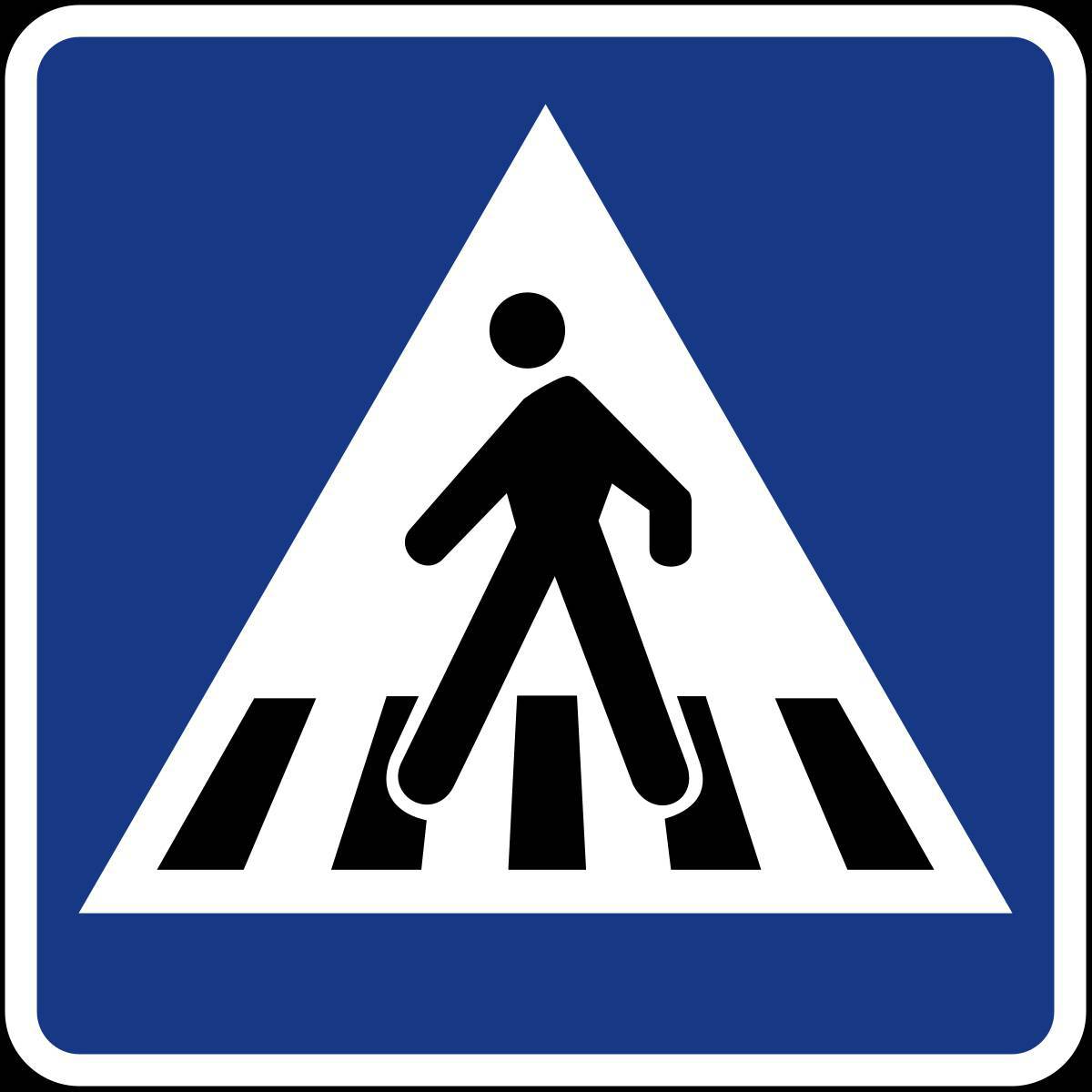 Дорожный знак пешеходный переход #30